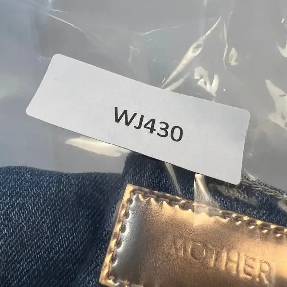 Mother The Patch Pocket Hustler Crop Jean Button Fly Half Raw Hem Size 25 - Picture 14 of 16